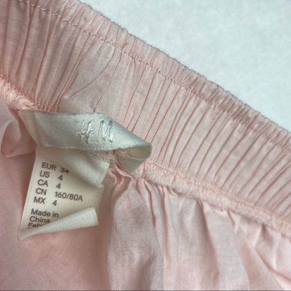H&M Light Pink Off Shoulder Long Sleeve Blouse - Picture 8 of 8